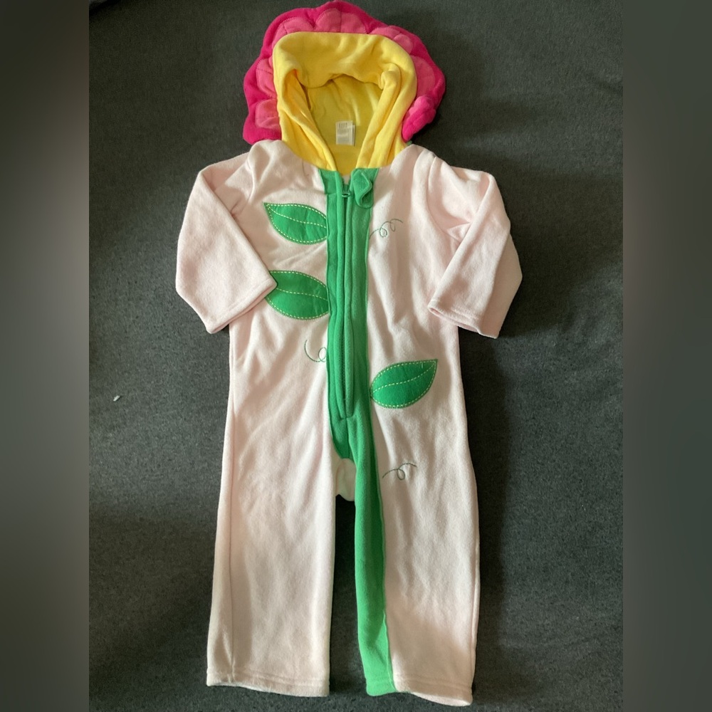 Old Navy Pink and Green Flower Costume 18-24 months